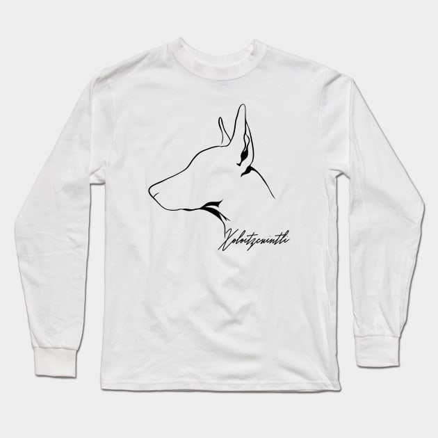 Proud Xoloitzcuintli profile dog lover Long Sleeve T-Shirt by wilsigns